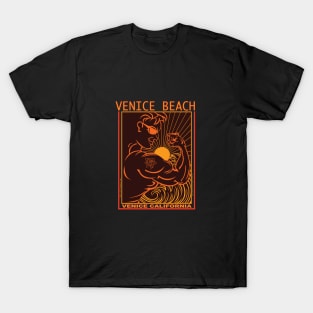 VENICE BEACH MUSCLE BEACH SURFING CALIFORNIA T-Shirt
